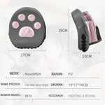 MaxxMMA Pro Punch Mitts-Pink with Cat (MP04)